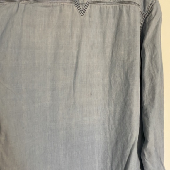 Guess Regular Fit Denim Style Button Down Shirt - Picture 3 of 7